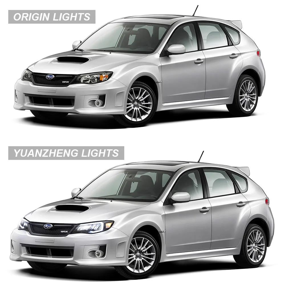 Vland 2008-2014 Impreza WRX STI Headlights W/ LED Reflection Bowl sayaragear