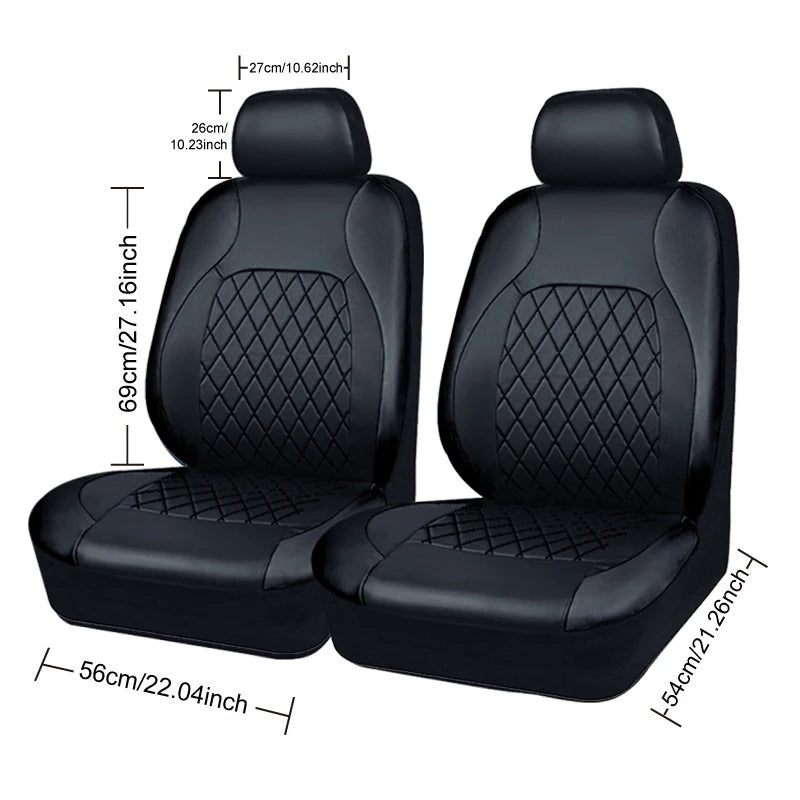All Season Quited PU Leather Car Seat Cover Full Surrounded Seat Protector Waterproof Universal Fit Sedan Suv Pick-up Truck Seat sayaragear