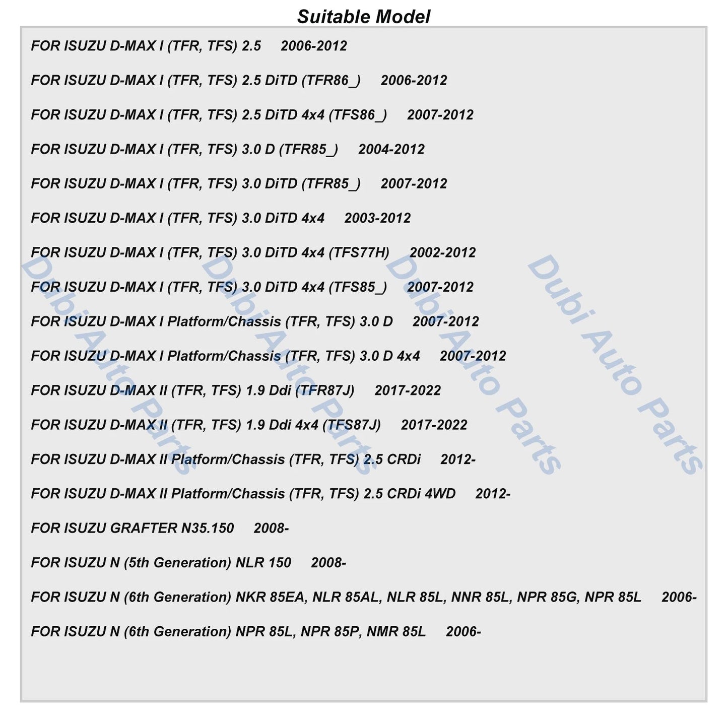 MAF Mass Air Flow Sensor For ISUZU D-MAX I 2.5 3.0  2007-2012 II 1.9 2017-2022 Pickup GRAFTER N NLR NKR NPR 8976019670 2505031 sayaragear