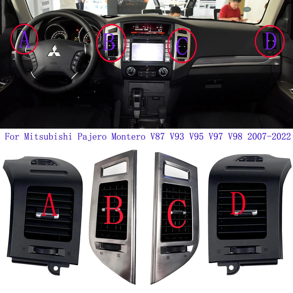 1PCS Instrument Panel Board A/C Air Conditioner For Mitsubishi Pajero Montero V87 V93 V95 V97 V98 2007-2022 Air Vent Outlet sayaragear