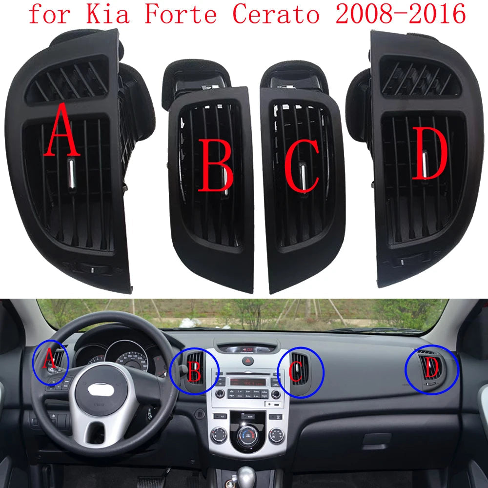 HAOCHEN For FORTE CERATO 2008-2015 Air conditioning A/C outlet front air outlet center Vents Plate Panel Car Accessories sayaragear