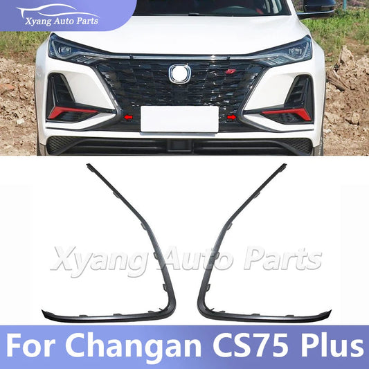 Front Bumper Grille Decorative Strips For Changan CS75 Plus Fog Lamp Cover  Side Trim sayaragear