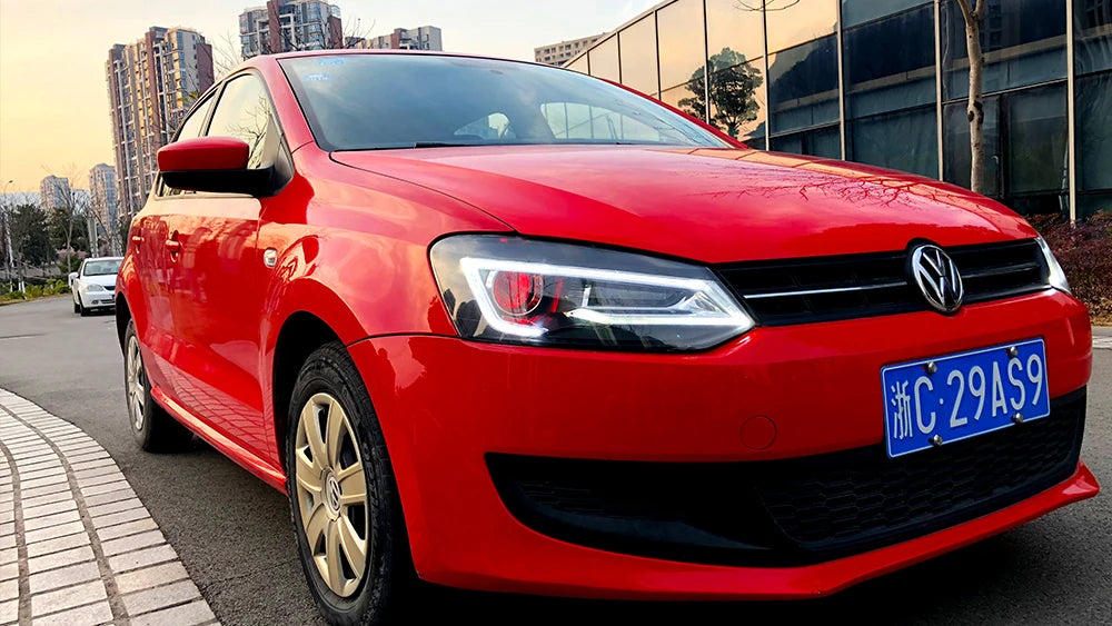 VLAND Car Styling for VW Polo Headlights 2011-2018 Vento LED Headlight New Polo Design DRL Head Lamp Bi Xenon Beam Accessories sayaragear