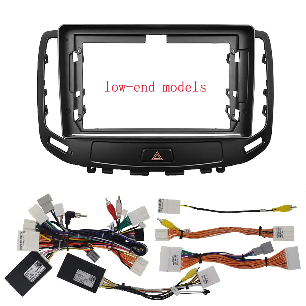 9 Inch Car Frame Fascia Adapter Android Radio Dash Fitting Panel Kit For Infiniti G Series G4 G25 G35 G37 Nissan Skyline GT 370 sayaragear