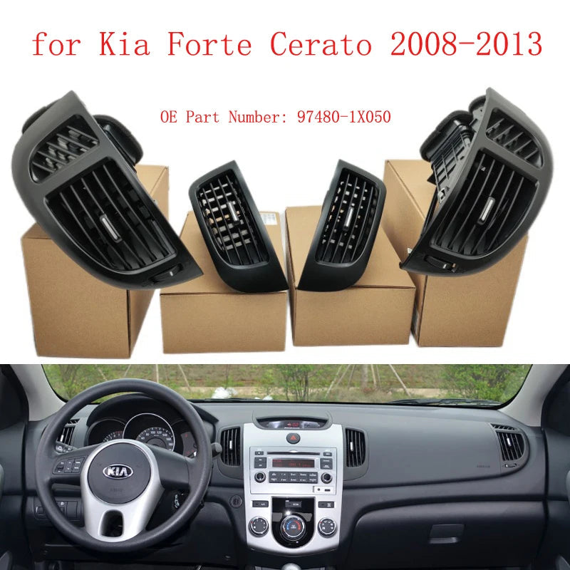 Car LHD Front Dash Board Air Conditioner Outlet A/C Air Vents For Kia Forte Cerato Koup 2008 2009 2010 2011 2012 2013 sayaragear