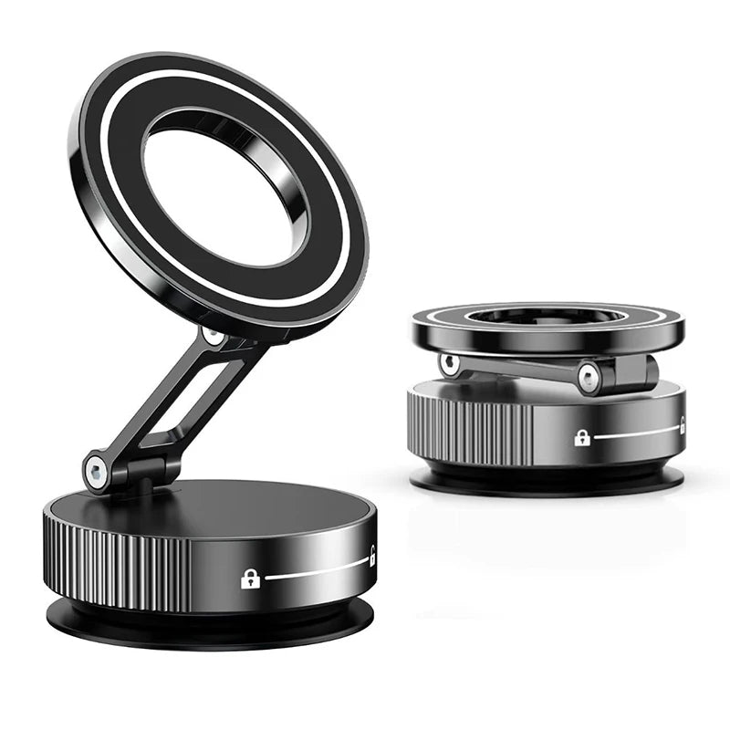 New Super Strong Magnetic Phone Holder Foldable Design 360° Adjustable Vacuum Car Mount For Car Desk Bathroom Holder 2026 sayaragear