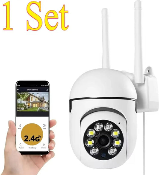8MP Wifi IP Wireless Security Surveillance PTZ Camera 4X Zoom Cameras Tracking Two-way Audio HD Night Color Cam sayaragear