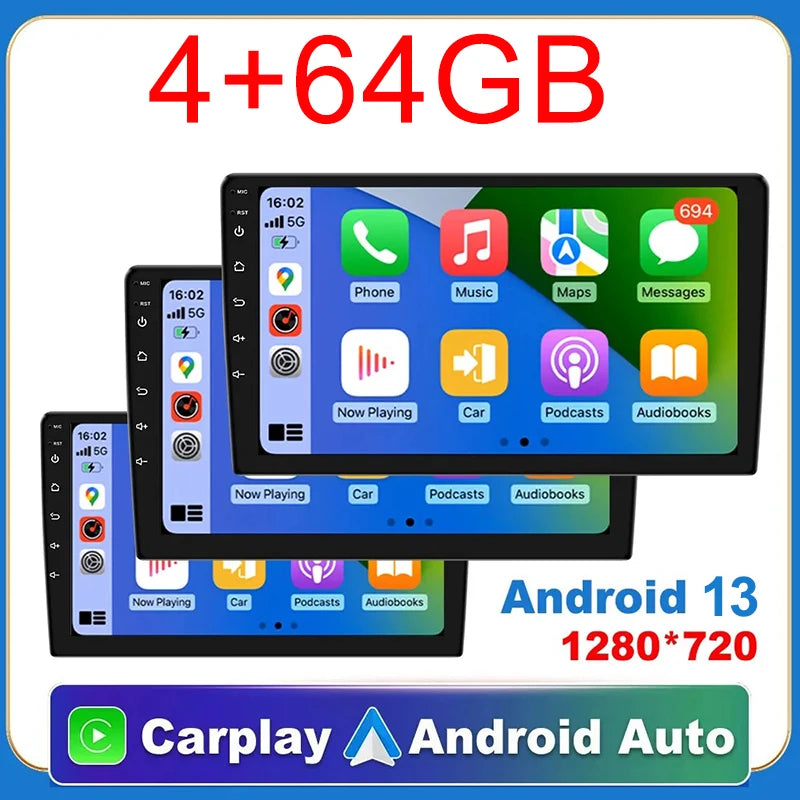 7/9/10 inch Universal Android 13 Car Radio 32G/64G Autoradio android 2 Din car radio GPS BT Central Multimedia Smart car systems sayaragear