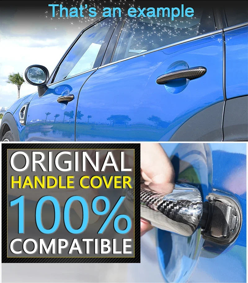 Black Carbon Fiber for Ford Focus 2 MK2 MK2.5 2004 2005 2006 2007 2009 2010 Door Handle Cover Sticker DecorationsCar Accessories sayaragear
