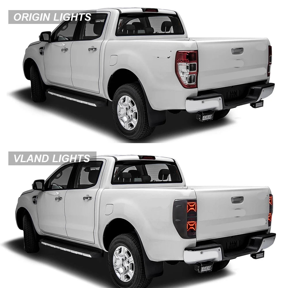 Vland 12-22 Ranger 1th Gen (T6/P375) International II LED Tail Lights With Sequential Turn Signal sayaragear