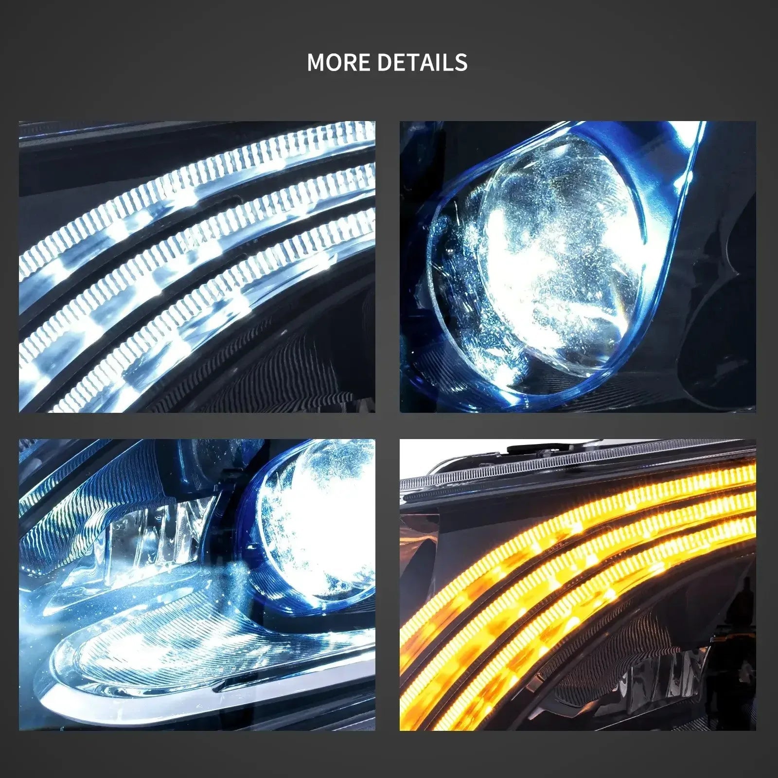Vland 16-23 Benz Metris / Vito W447 LED Matrix Headlights with DRL High Low Beam Front Headlamp Assembly sayaragear