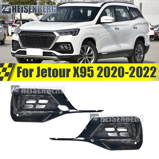 For Jetour X95 2020-2022 Front Bumper Fog Light Cover Fog Lamp Frame Fog Lamp Trim F08-2803513FL F08-2803514FL sayaragear