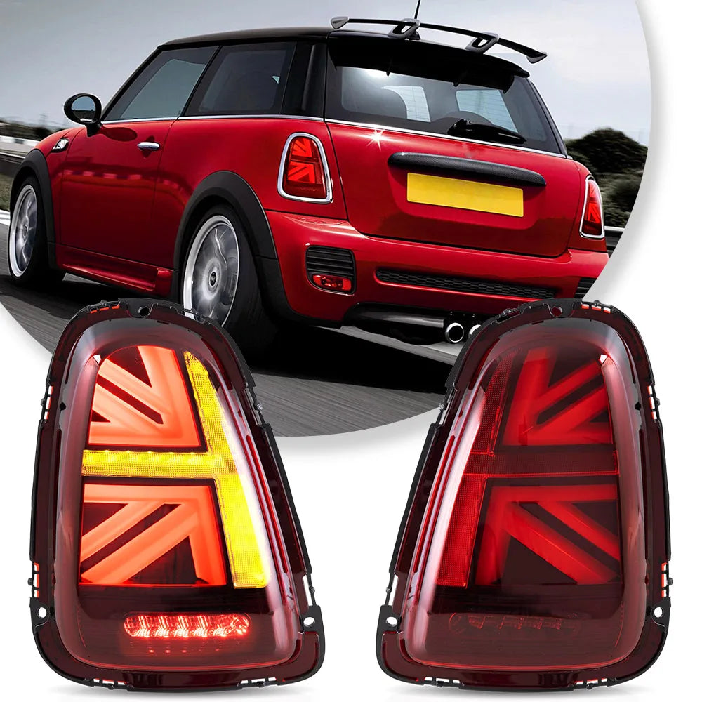 Vland 07-13 Mini Cooper 2nd Gen (R56 R57 R58 R59) II LED Tail Lights With Amber Sequential Turn Signal sayaragear