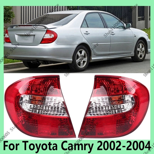For Toyota Camry 2002 2003 2004 Auto Accessories Tail Lights No Bulb Turn Signal Daytime Running Light Brake Driver Light Case sayaragear
