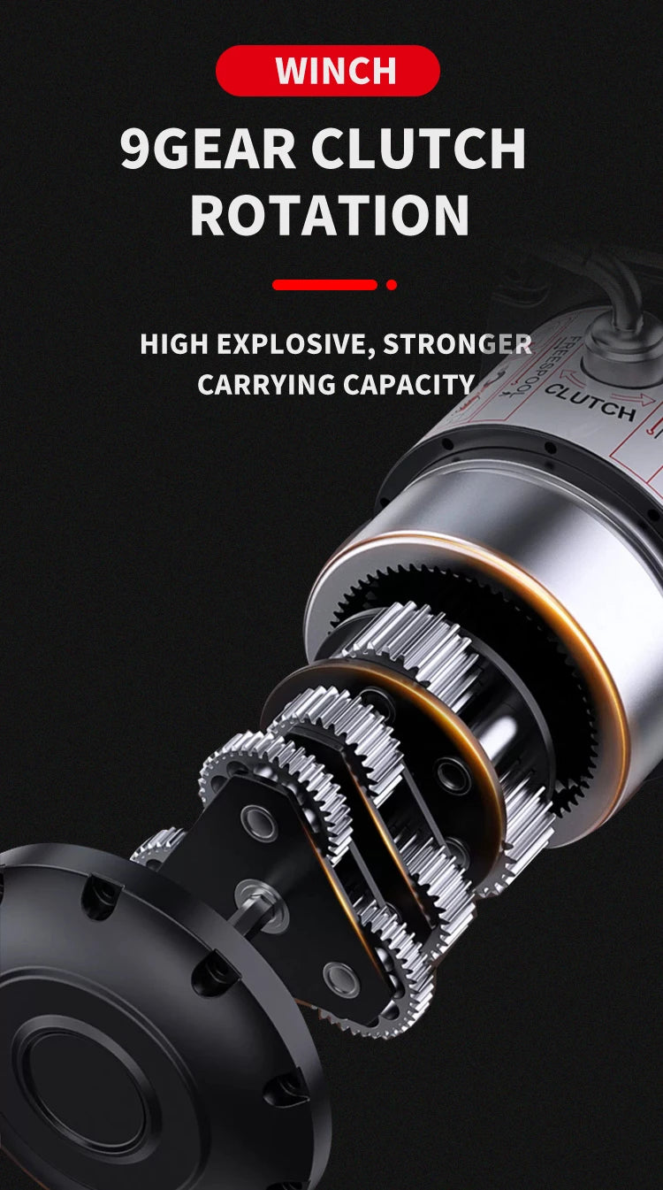 12000lbs 12v Electric Winch for 4x4 Off-Road Car Discovery Remote Control Kits with Hydraulic Power Source 24v Voltagecustom sayaragear