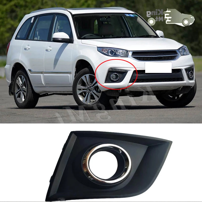 For Chery Tiggo 3 Foglight Fog Light Assembly LED/ Halogen Front Bumper Fog Lamp Kit Replacement with Waterproof Housing sayaragear