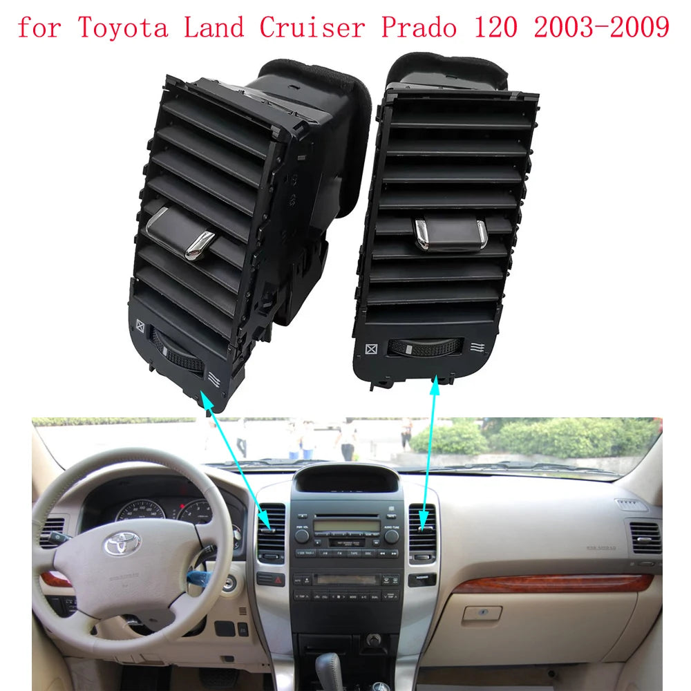 For Land Cruiser Prado 120 Toyota Lexus GX470 2003 2004 2005-2009 Car Air Conditioner Outlet A/C Air Vents Plate Dashboard Panel sayaragear