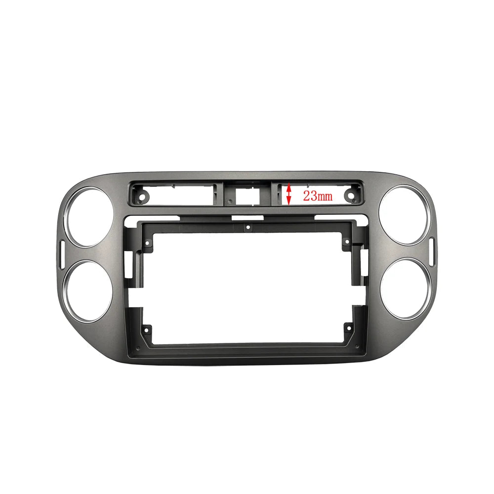 HAOCHEN Car Accessory Double Din 9 Inch Audio Plastic Fascia Gps Mp4 Radio Panel Frame for VW Tiguan 2010+ Dashboard Kit sayaragear