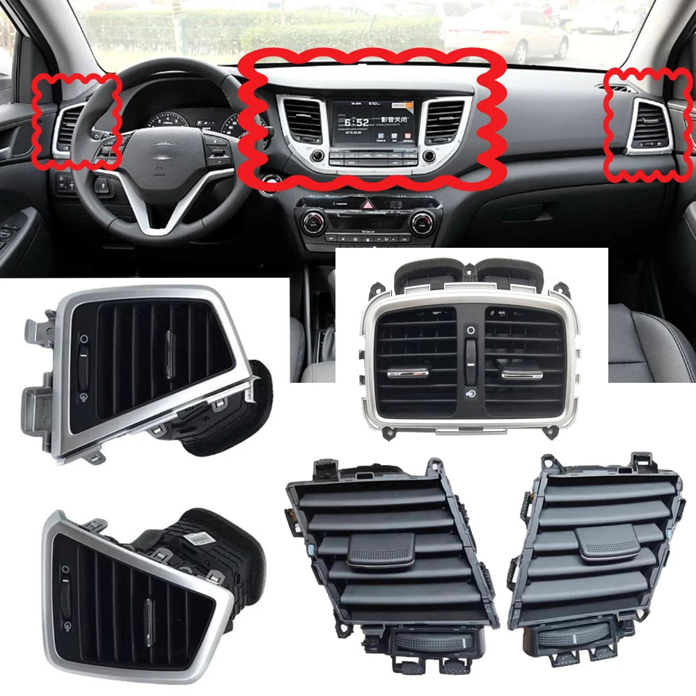 Air Conditioning Outlet Vent Rear air conditioning vents For Hyundai Tucson 2015-2018 Inner Air Conditioner Air Vent Grille Assy sayaragear