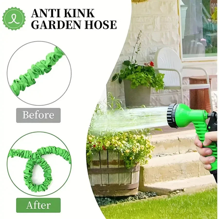 25FT-200FT Expandable Magic Hose Lightweight Design Durable Materials 7 Water Spraying Functions Gun Home Garden Watering Tools sayaragear