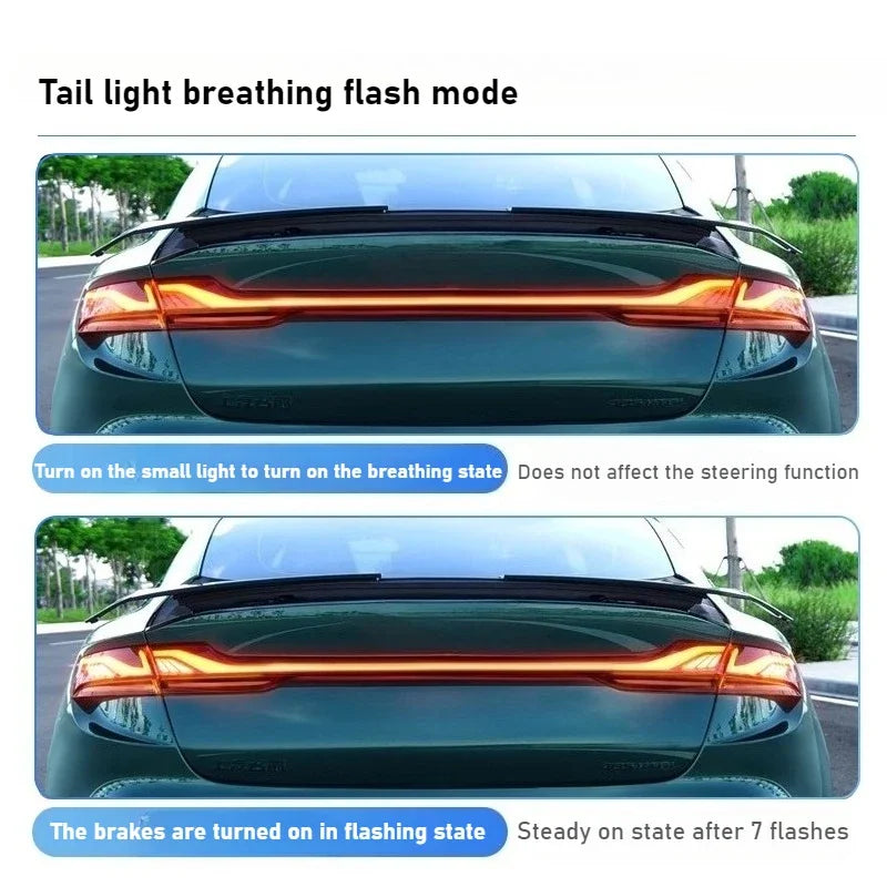 For MG MG7 2023-2025 Breathing Tail Lights, Brake Flashlight, Strobe Light Converters, Wire-free Modified Exterior Accessories sayaragear