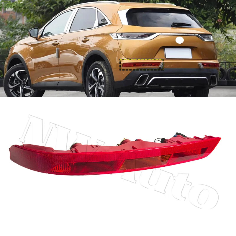 For Citroen DS7 Rear Bumper Light Reverse Light Rear Brake Light Warning Lamp Rear Reflector sayaragear