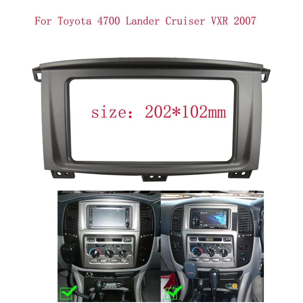 7 Inch Car Radio Stereo Frame For Toyota 4700 Lander Cruiser VXR 2007 2Din Frame Fascia Dash Panel Installation Kits sayaragear