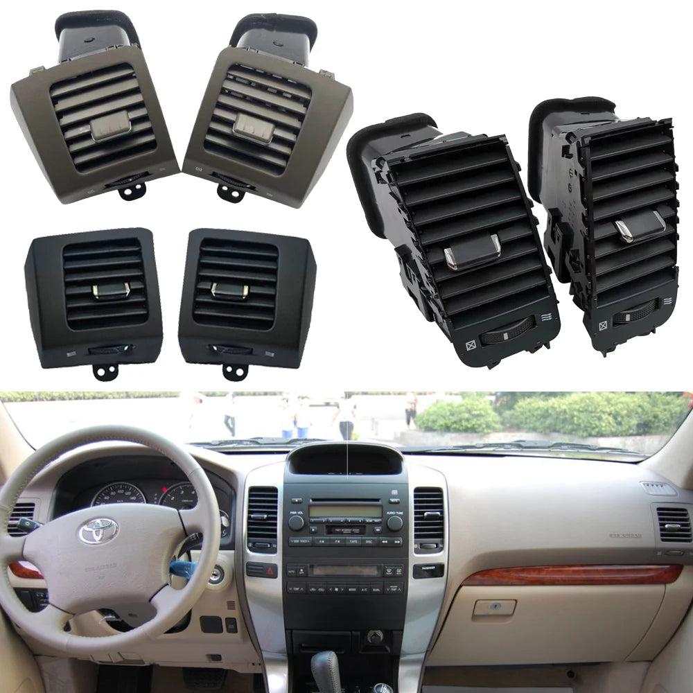 For Land Cruiser Prado 120 Toyota Lexus GX470 2003 2004 2005-2009 Car Air Conditioner Outlet A/C Air Vents Plate Dashboard Panel sayaragear