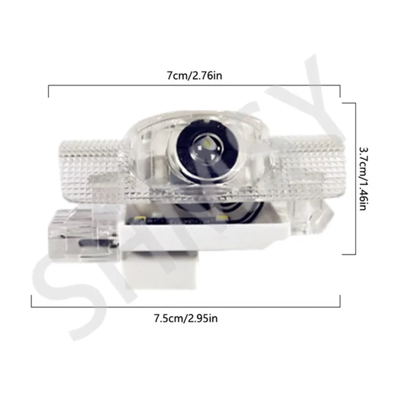 2Pcs For Camry Car Door Lights Bulbs Ghost Shadow Lamp LED Projector Accessories 40 50 55 70 XV40 XV50 XV70 2006-2023 2024 sayaragear