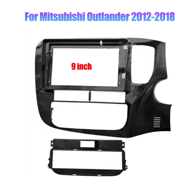9/10.1 inch 2 Din Car Stereo Radio Fascia Panel Audio Frame Cover Trim Kit Face Bezel For Mitsubishi Outlander 2012-2020 2021 sayaragear