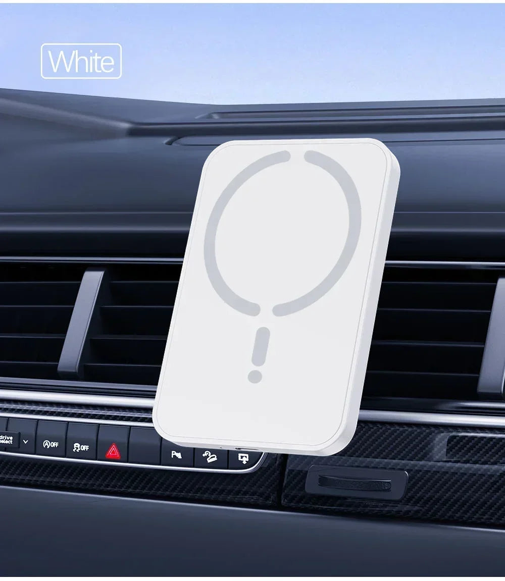 Magnetic Car Wireless Charger Air Vent GPS Phone Holder Stand For Magsafe iPhone 17 16 15 14 13 12 Pro Max Cell Fast Charging sayaragear