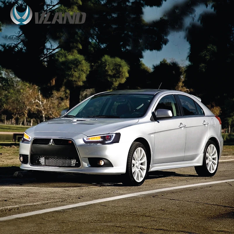VLAND headlight Assembly FOR MITSUBISHI LANCER 2008-2017 LED HEADLIGHTS LED Running Light sayaragear