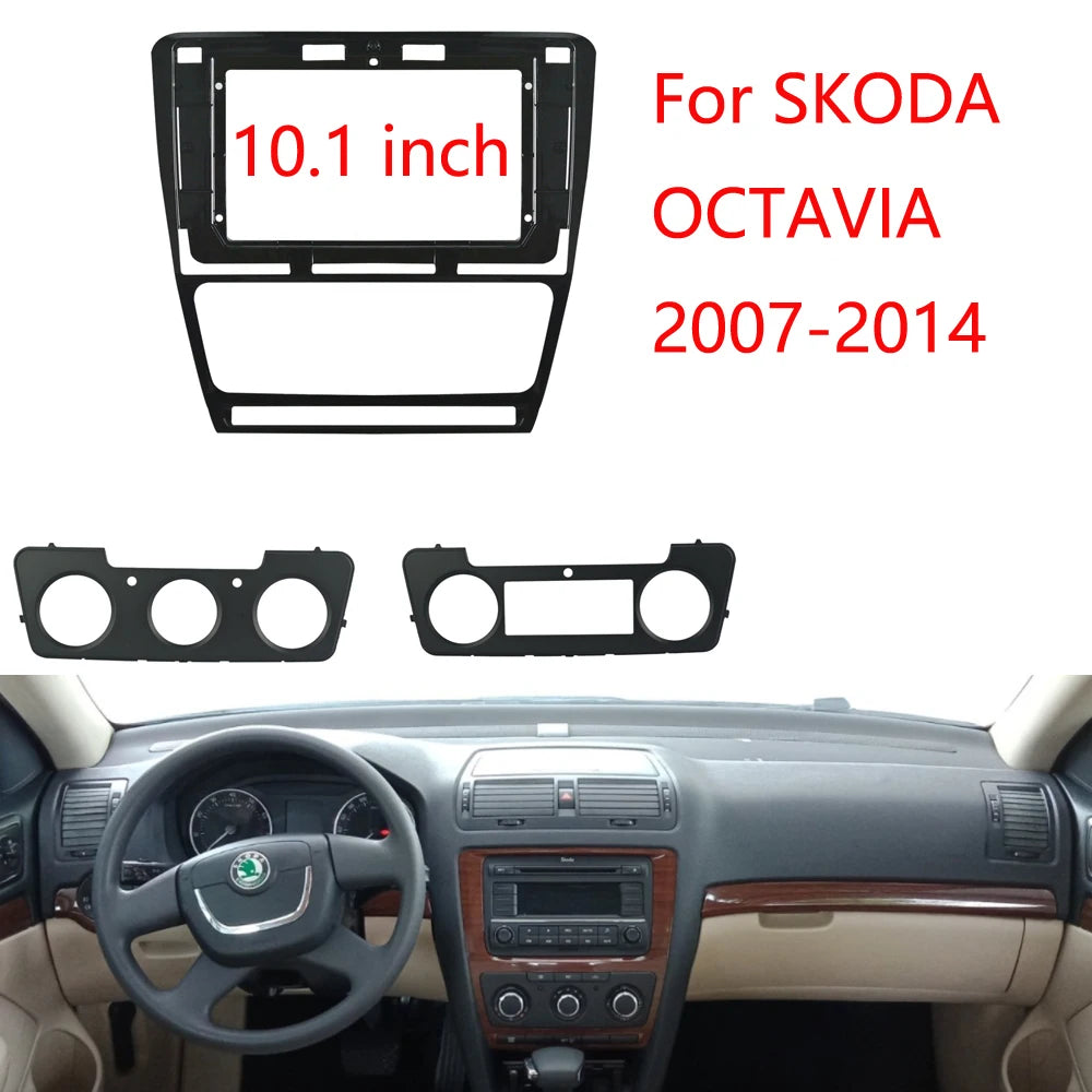 Car Radio Android stereo screens navigation cable frame canbus For SKODA 2007 2008 2009 2010 2011 2012 2013 2014 OCTAVIA 10INCH sayaragear
