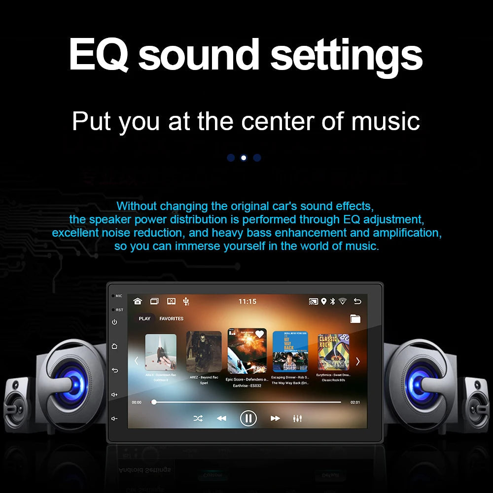 7/9/10 inch Universal Android 13 Car Radio 32G/64G Autoradio android 2 Din car radio GPS BT Central Multimedia Smart car systems sayaragear