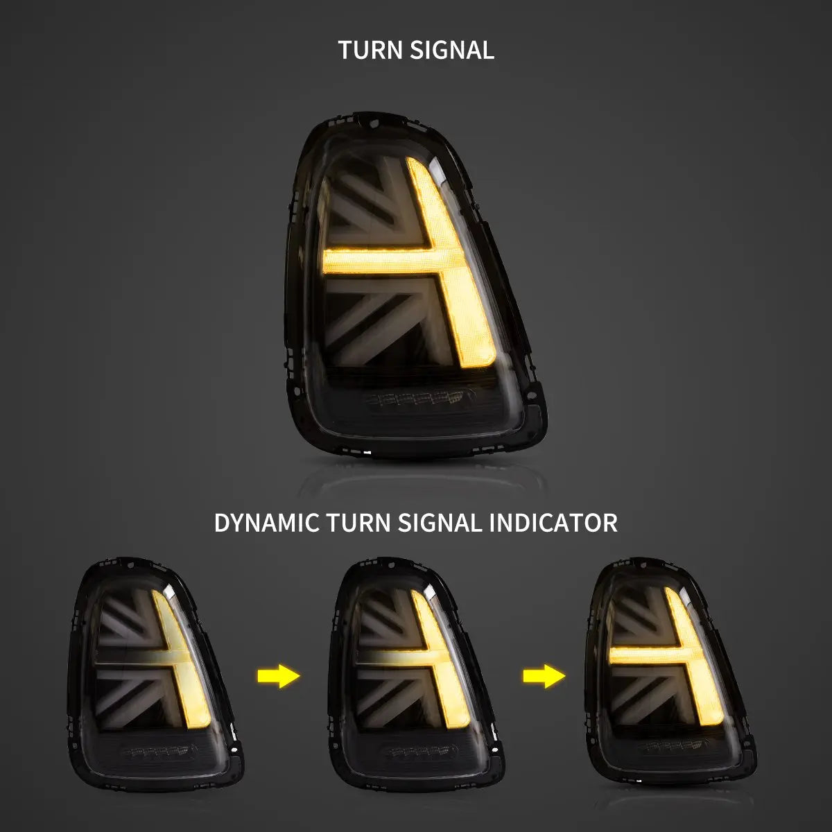 Vland 07-13 Mini Cooper 2nd Gen (R56 R57 R58 R59) II LED Tail Lights With Amber Sequential Turn Signal sayaragear