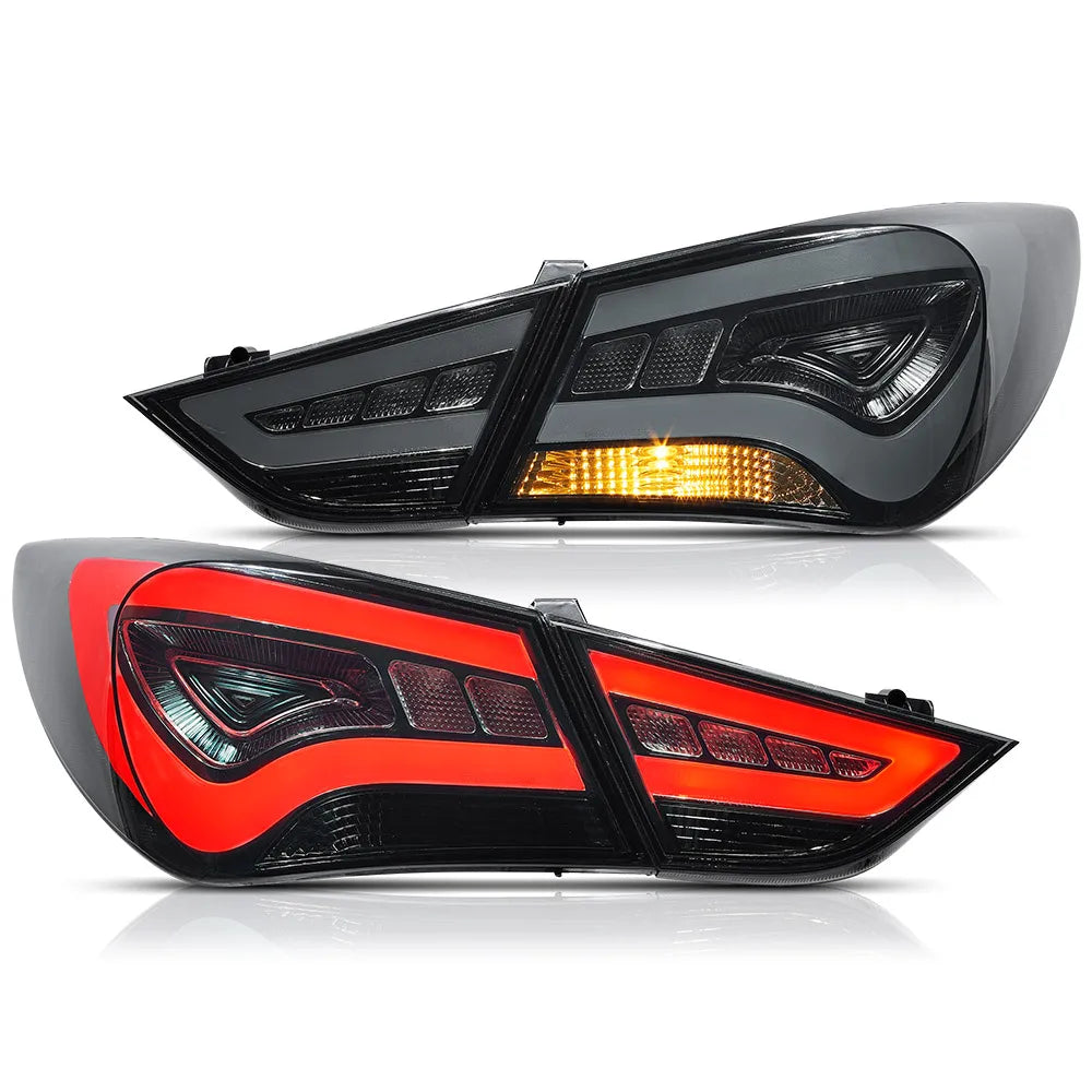 Vland LED Tail Lights for 11-14 Hyundai Sonata 6th Gen (YF) Sedan with Amber Turn Signal – Stylish Replacement Upgrade sayaragear