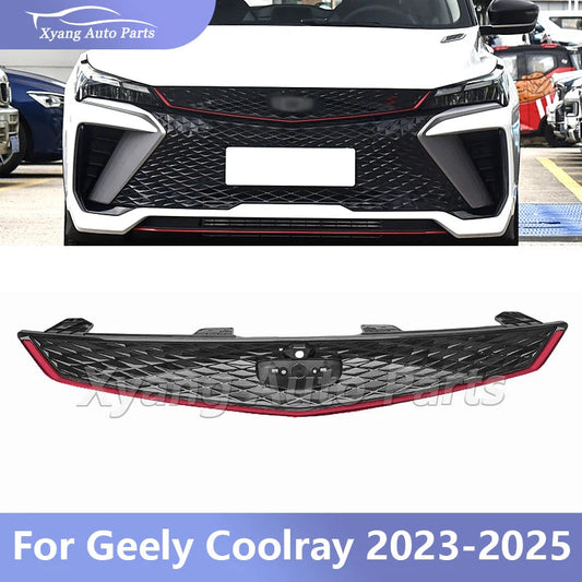 Front Bumper upper Radiator Grille Trim Assembly For Geely Coolray 2023-2025 sayaragear