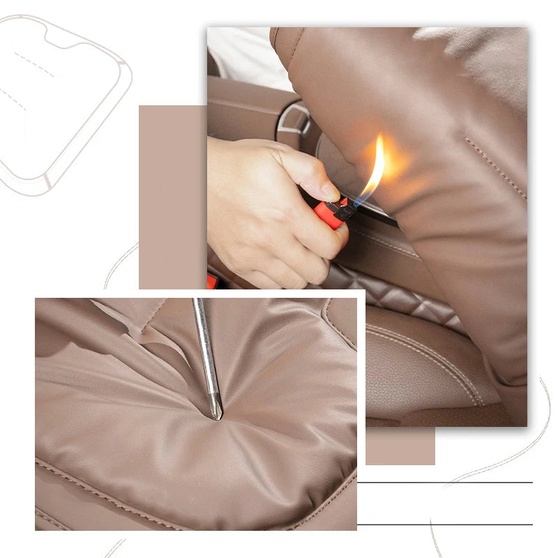 Universal Car Seat Cover Leather Cars Seat Waist Cushion Covers Four Season Auto Interior Seats  Protection Pad Car Accessorie sayaragear