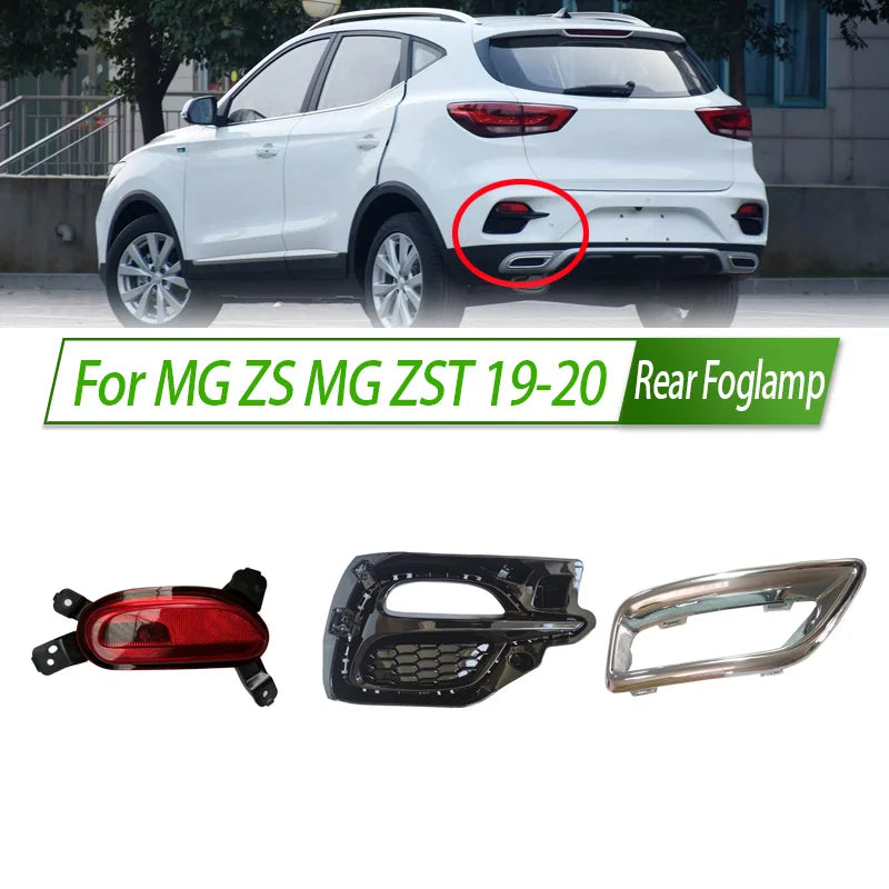 For MG ZS MG ZST 19-20 Rear Bumper Fog Light Reflector Stop Light Rear Fog Light Foglamp Brake Lamp Warning Lamp sayaragear