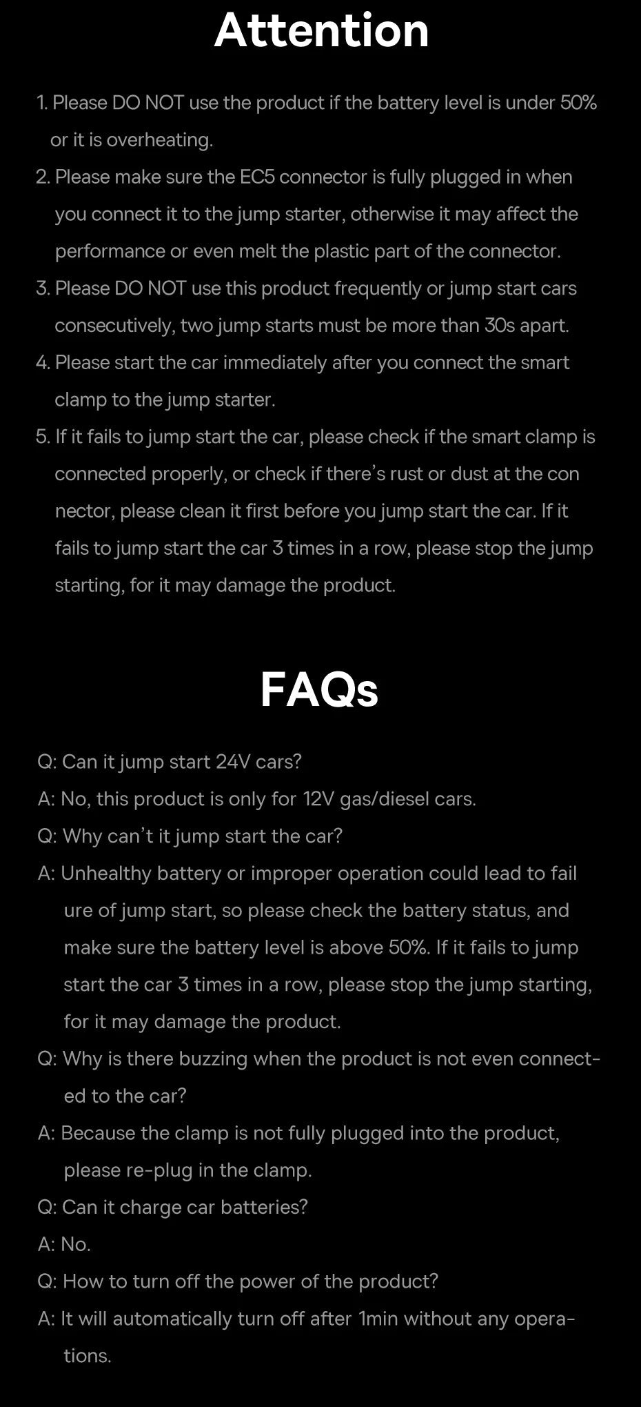 Baseus 600A Jump Starter 6000mAh Car Battery Charger for Auto Emergency Power Bank Booster Starting Device Car Jump Starter sayaragear