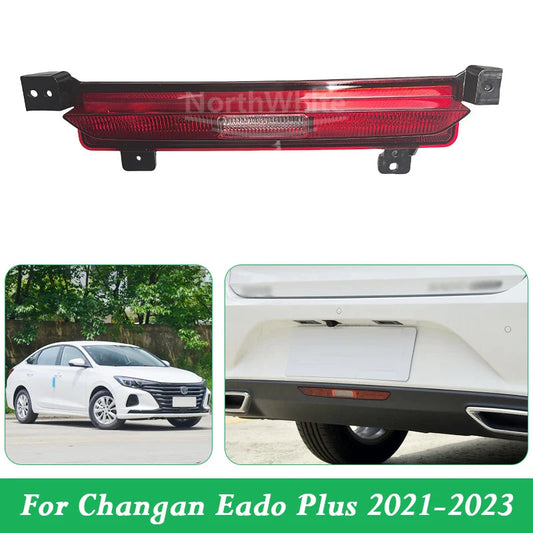 Rear Tail Light Bumper Middle Lower Brake Light Reflector Fog Lamp For Changan Eado Plus 2021-2023 sayaragear