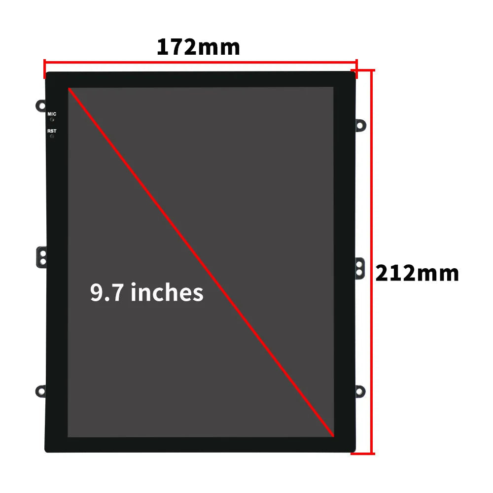 9.7 Inch Android GPS Stereo Player 2DIN Head Unit VERTICAL Car Radio Fascias Dash Frame Panel For 2014-2018 VOLKSWAGEN GOLF 7 sayaragear