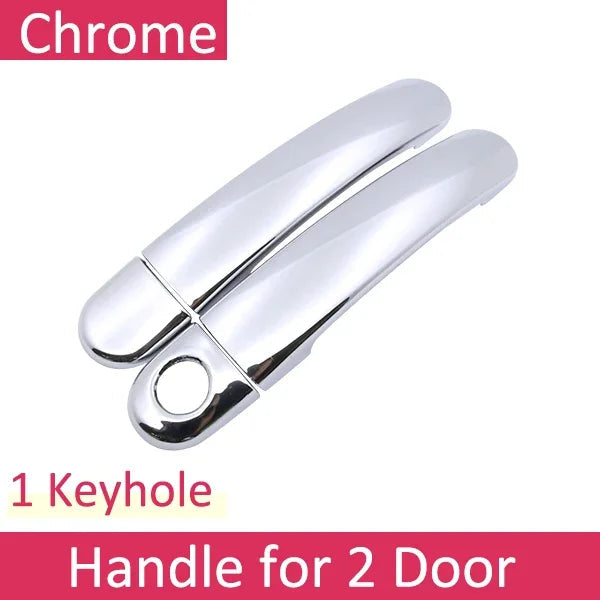 Chrome Car Door Handle Cover for Seat Leon MK1 1M 1999~2004 Handles Covering Trim Set Exterior Accessories 2000 2001 2002 2003 sayaragear