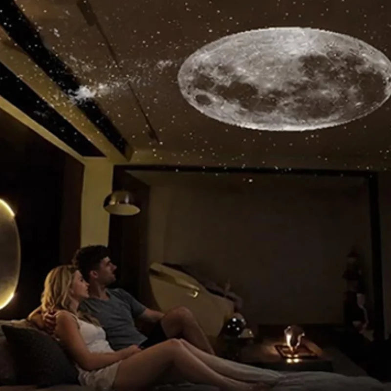 Mini Galaxy Star Projector Two In One Night Light Home Background Atmosphere Light Bedroom Car Decoration Children's Gift sayaragear