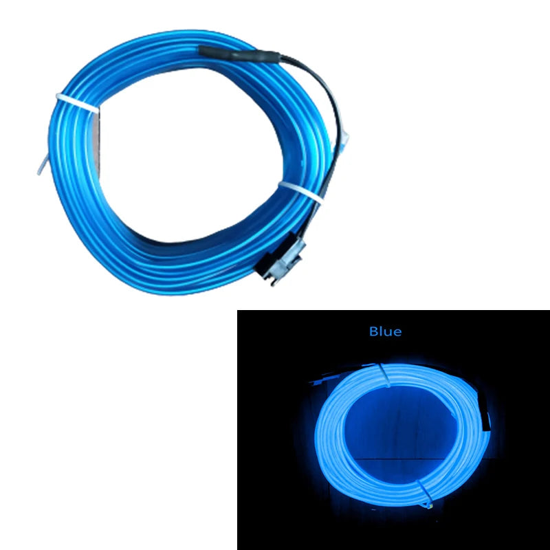 Car Interior Decorative Lamps Strips Atmosphere Lamp Cold Light  Decorative Dashboard Console Auto LED Ambient Lights 1/2/3/4/5M sayaragear