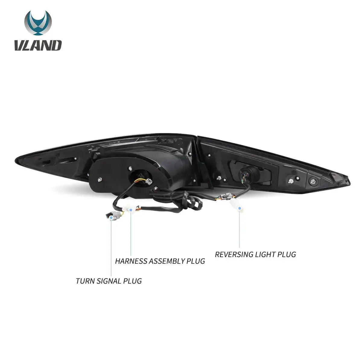 Vland 14-18 Mazda3 Axela 3rd Gen (BM, BN) Sedan LED Tail Lights With Dynamic Welcome Lighting Smoked sayaragear