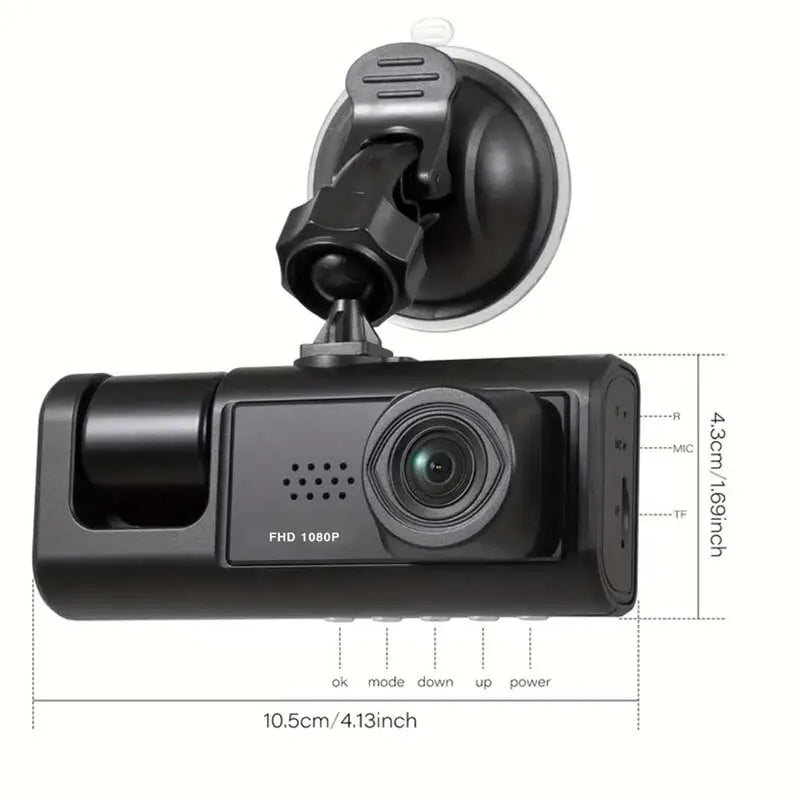 1080P Dual camera Dash Cam for cars,Front And Inside,car camera with IR Night Vision,Loop Recording,wide angle Car DVR Came sayaragear