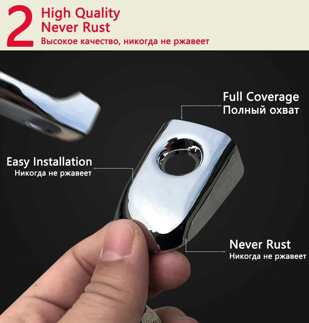 for Honda Civic 8 2006 2007 2008 2009 2010 2011 Luxurious Chrome Door Handle Cover Trim Catch Car Stickers Accessories Garnish sayaragear
