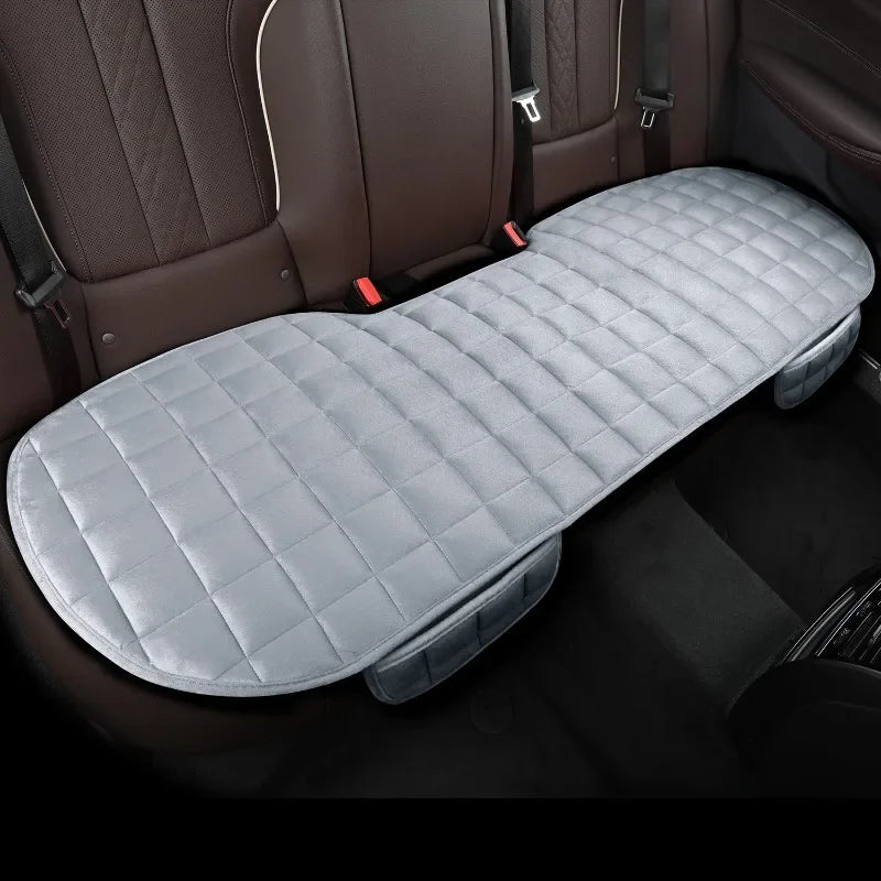 Car Seat Cover Front Rear Flocking Cloth Cushion Non Slide Winter Auto Protector Mat Pad Keep Warm Universal Fit Truck Suv Van sayaragear