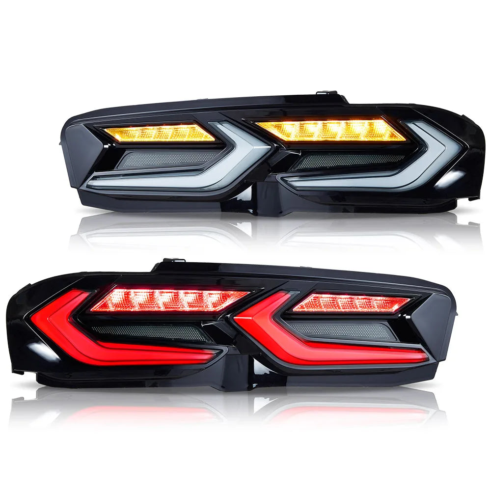 Vland 19-24 Camaro LED Tail Lights With Sequential Turn Signal Rear Lamp Assembly Upgrade sayaragear
